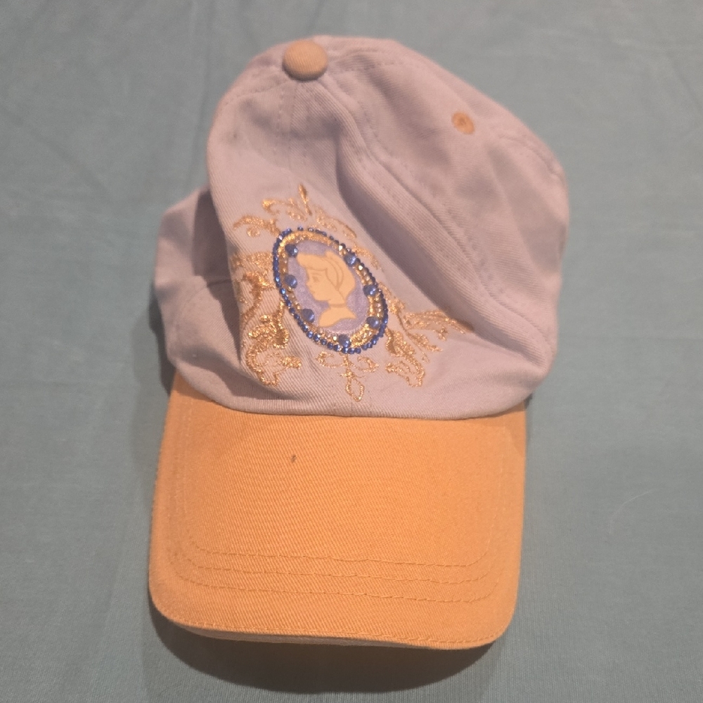 Disney Cinderella Blue And Gold Hat Kids